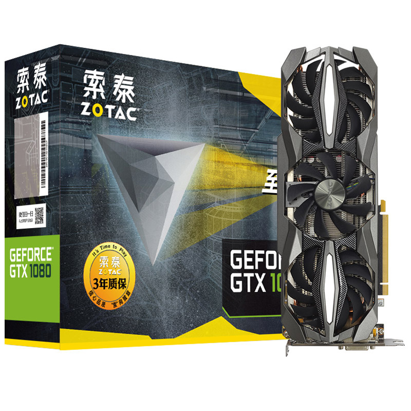 索泰（ZOTAC）GeForce GTX1080-8G...