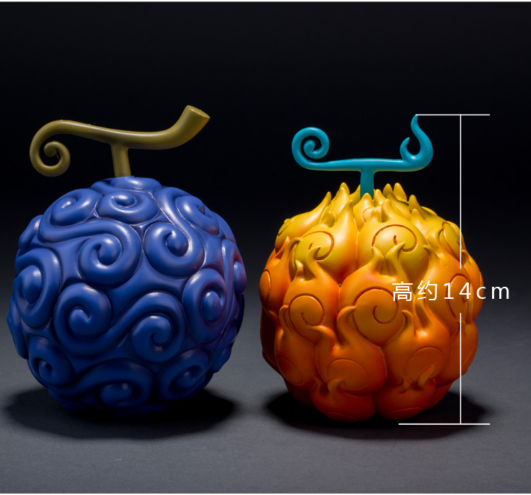 腾彩海贼航海王 恶魔果实 橡皮 烧烧果实 路飞 艾斯 限定 模型 全套