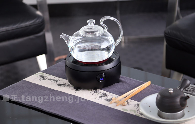 
                                        迷你电陶炉茶炉 德国静音技术烧铁壶铜壶玻璃壶专业电陶炉 鼓形铜色                