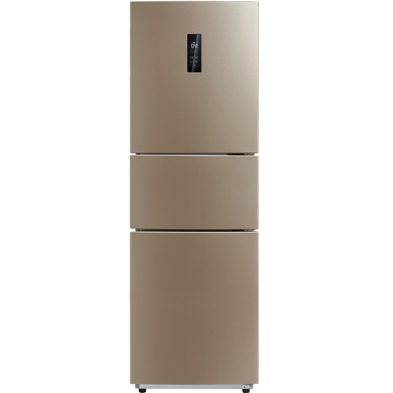 美的（Midea）BCD-226WTM(E) 226升 风冷无霜电脑控温三门冰箱 中门宽幅变温 节能静音(芙蓉金)