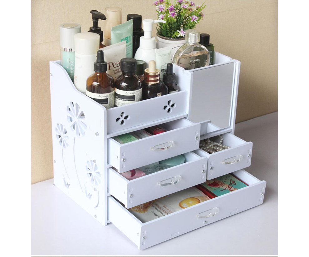 化妆品收纳盒抽屉式木选什么牌子好 欧式抽屉