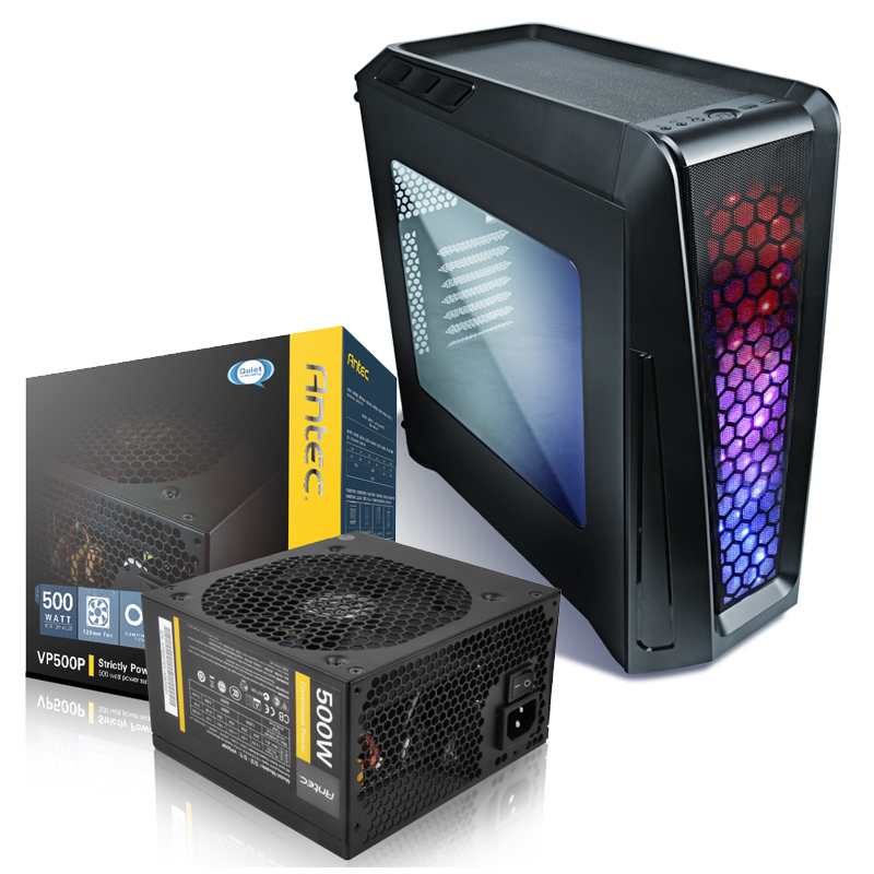 安钛克（Antec）额定500W VP500P 电源+...