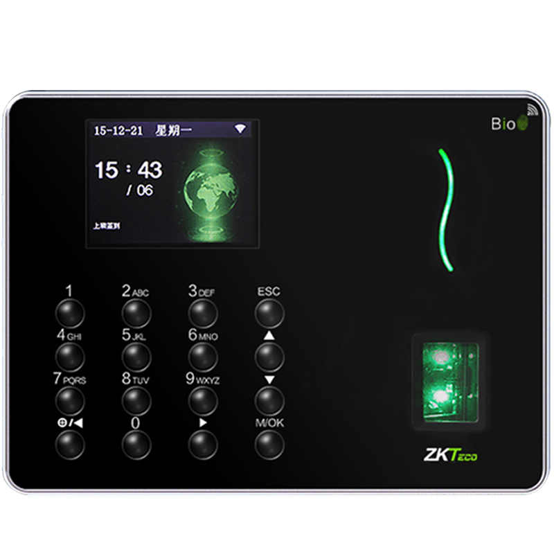 中控锐指（ZKTeco）W6 指纹考勤机智能wifi ...