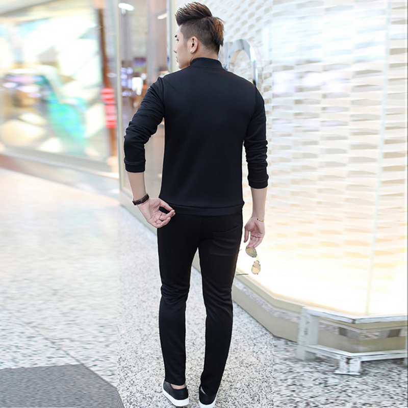 古莱登 男士卫衣套装 秋冬新款男装运动服韩版修身开衫潮...