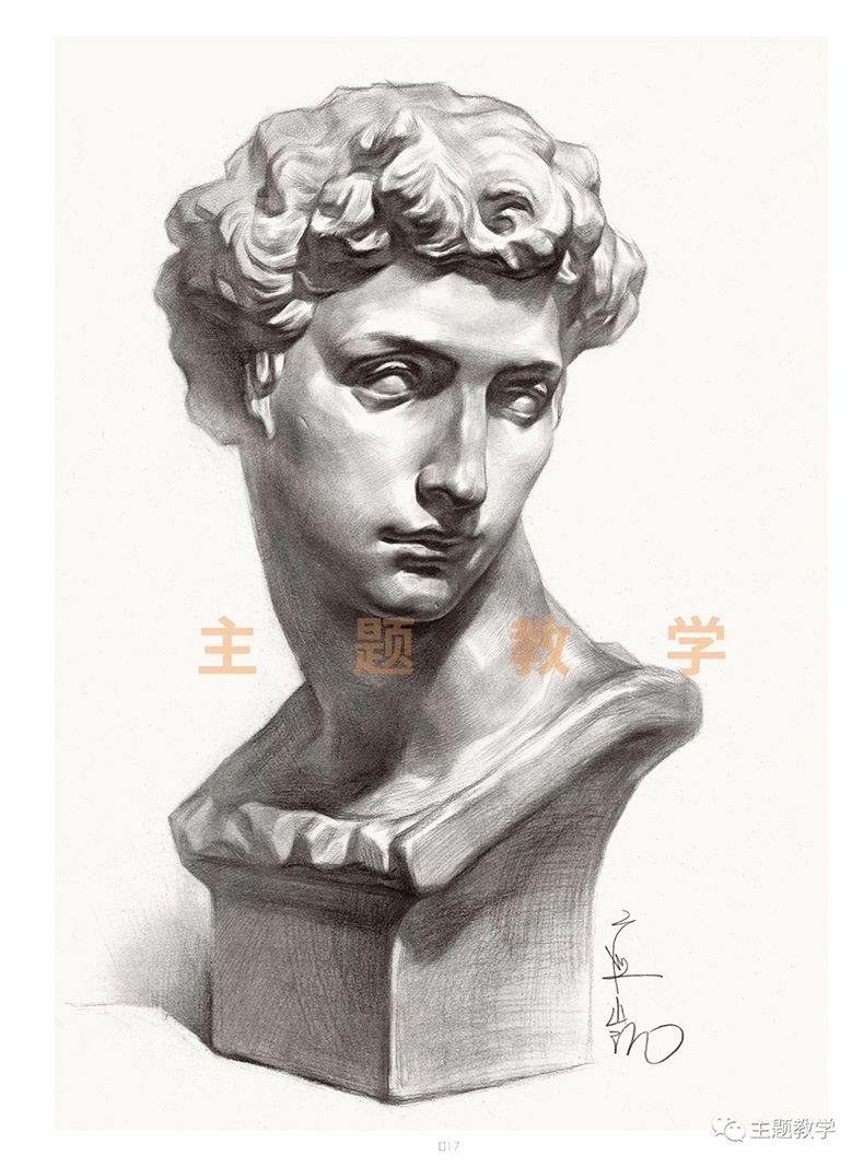 凯素描基础入门局部五官素描石膏像头像照片对画临摹范本讲透校联考央