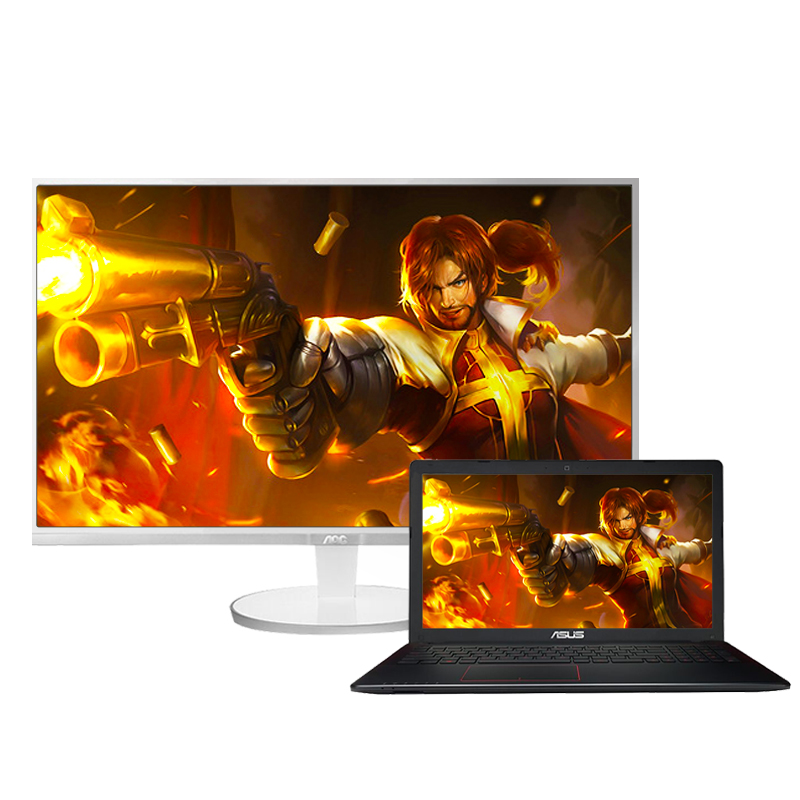 AOC Q2778VQE/WS 27英寸+华硕 FX5...