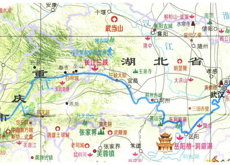 2019年新版 中国旅游图 中国地图出版社 自驾游旅游地图折叠图