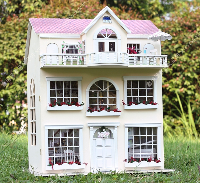 diy小屋版梦の童话家园手工房子大型别墅模型