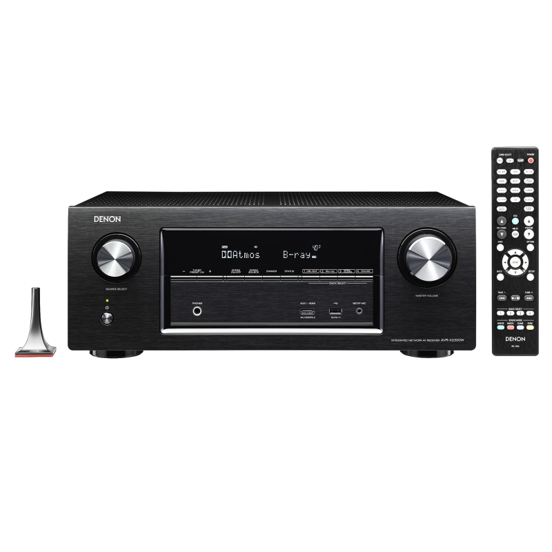 天龙（DENON）AVR-X2300W 家庭影院 音响 7.2声道  AV功放杜比全景声/DTS:X/4K/蓝牙/WIFI/Hi-res音频 黑色
