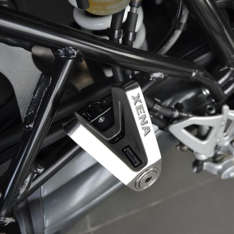 英国xena品摩托车锁碟锁碟刹锁x1 x2自行车碟刹锁 超强防撬型送提醒绳