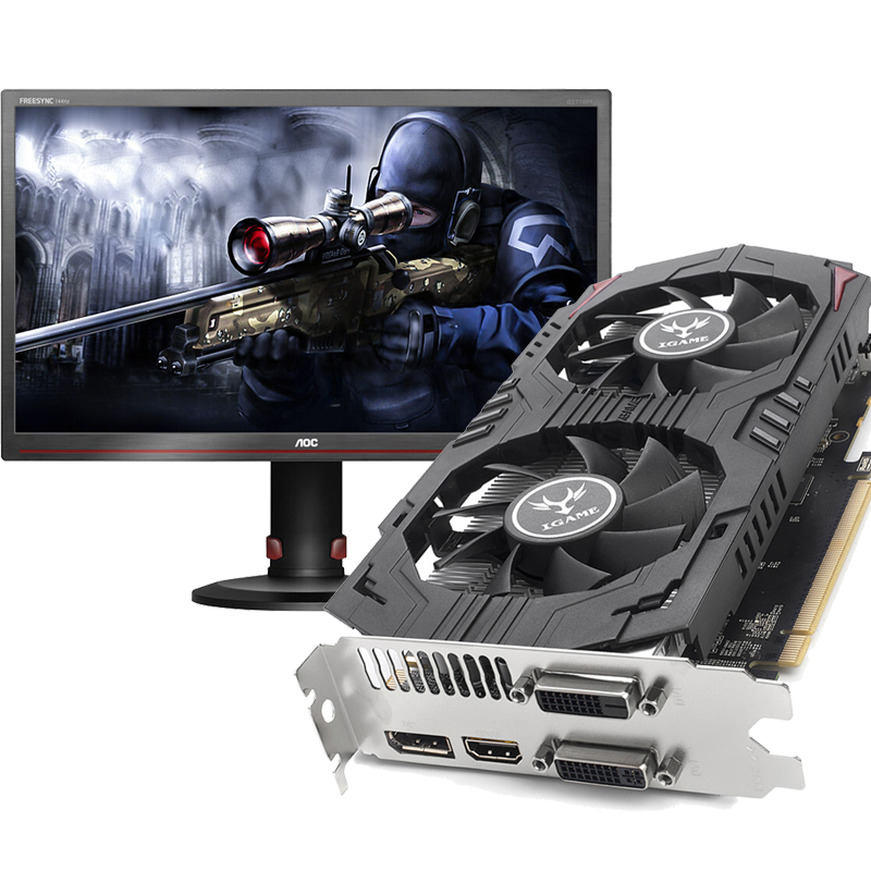 AOC G2770PF/BR 27英寸液晶显示器+七彩...