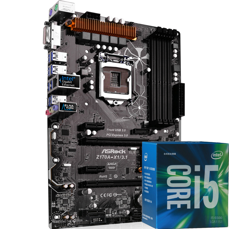 华擎（ASRock）Z170A-X1/3.1主板 + ...