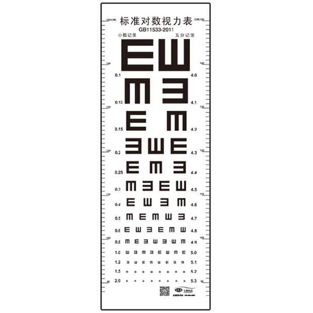 挂图近用儿童测眼测视力表家用测试眼睛视力图检测表标准对数宝宝