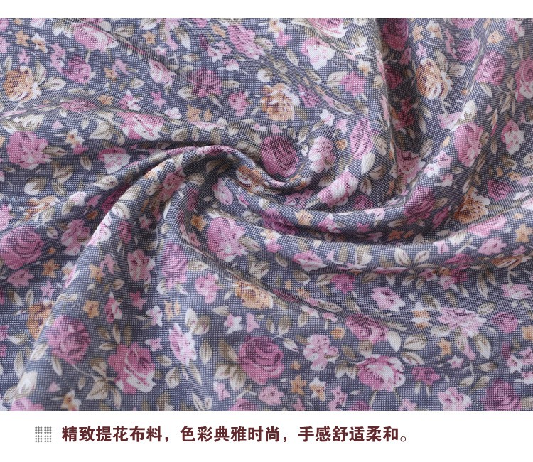 蓓柔蔓 时尚布艺餐桌布欧式古典茶几布方圆多色可选椅子套垫 天使小玫瑰 1个椅背套+1个椅垫