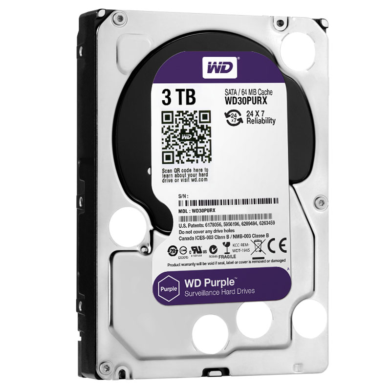 西部数据(WD)紫盘 3TB SATA6Gb/s 64...