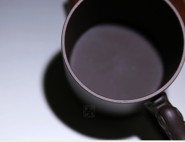 
                                        荆邑紫砂杯子茶杯大号水杯全手工男女功夫茶具茶杯套装紫砂茶壶宜兴礼品泡茶貔貅纳福 刻绘海纳百川款                