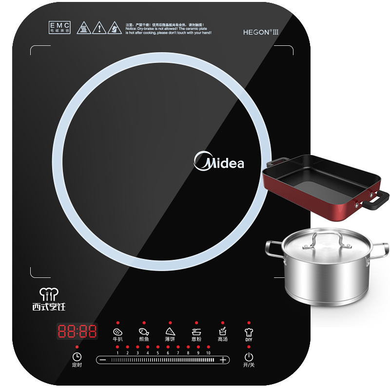 美的（Midea）电磁炉西式烹饪电磁炉WH2105(煎...