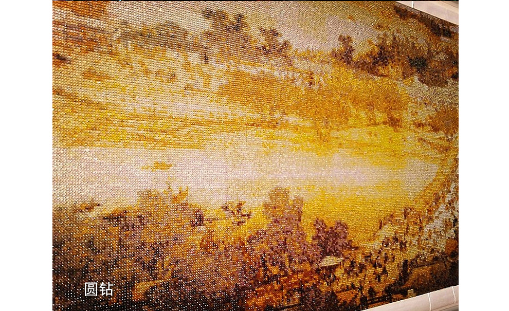 
                                        织巢鸟清明上河图钻石画绣3米全景diy钻石十字绣贴钻画方钻满钻5D圆钻客厅大幅中国风粘钻画 方钻满钻 150*54cm                