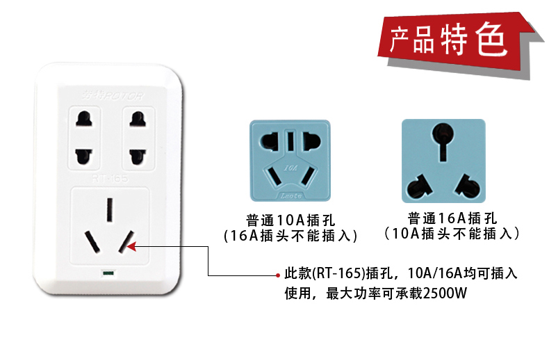 劳特(rotor)多功能转换插座