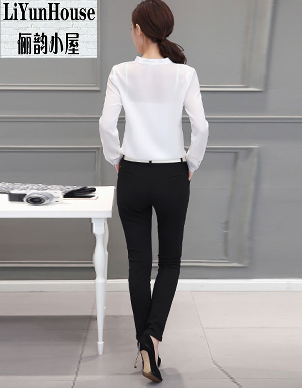 俪韵小屋长裤女套装休闲小脚裤女套装九分裤职业时尚套装秋...