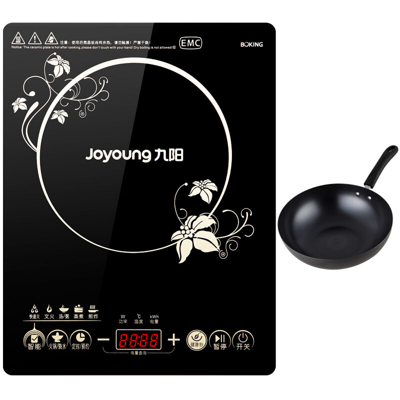 九阳（Joyoung）电磁炉智能触控（赠精铁炒锅）大功...