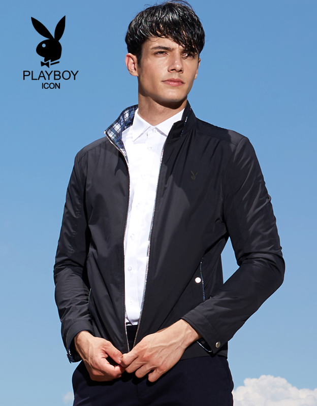 花花公子（PLAYBOY ICON）夹克男2016秋冬...
