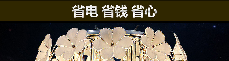 帝帛灯饰 欧式LED水晶吊灯客厅灯现代简约客厅水晶灯卧室灯灯具餐厅灯饰 DB8707LED贴片白光 600*320mm