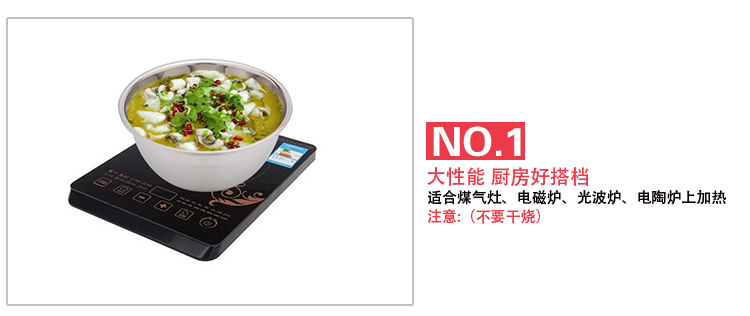 
                                                            兴财不锈钢盆加厚加深汤盆菜盆子饭盆日式调料缸18/20/22/24cm 日式调料缸18/20/22/24cm四只装                