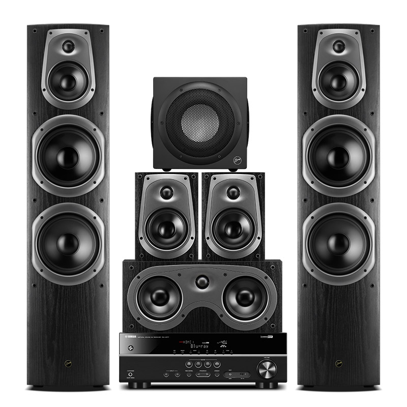 惠威（HIVI）D60HT+Sub6音箱+雅马哈 RX...