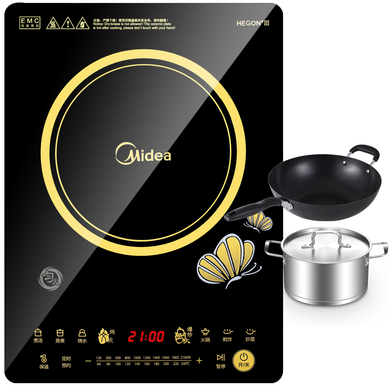 美的（Midea）电磁炉纤薄整板触摸WT2112S (...