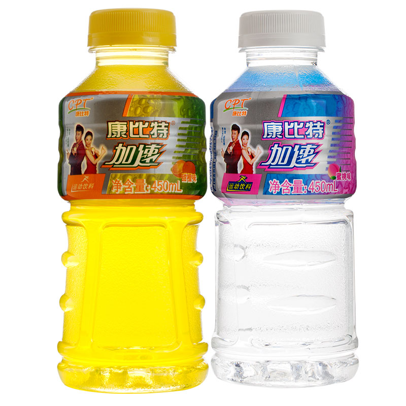 康比特(cpt) 加速运动饮料水蜜桃味450ml/瓶 维生素 矿物质运动饮料