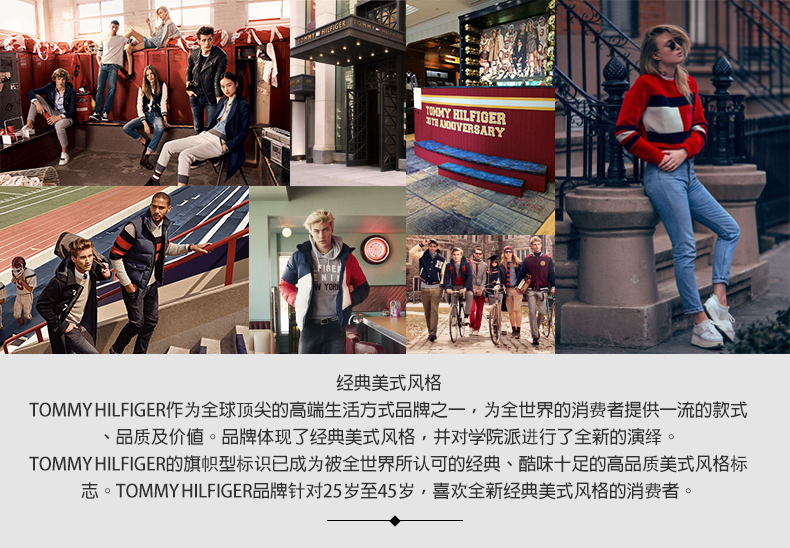 跨境汤米tommy hilfiger男装t恤男 新款欧美休闲圆领长袖男卫衣 长t