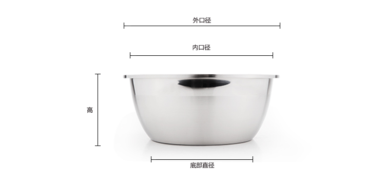 
                                                            兴财不锈钢盆加厚加深汤盆菜盆子饭盆日式调料缸18/20/22/24cm 日式调料缸18/20/22/24cm四只装                