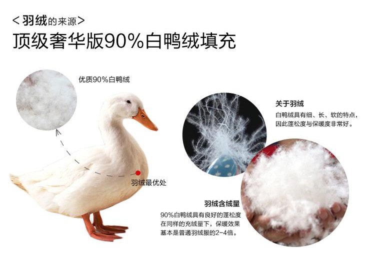 中长款90%白鸭绒羽绒服