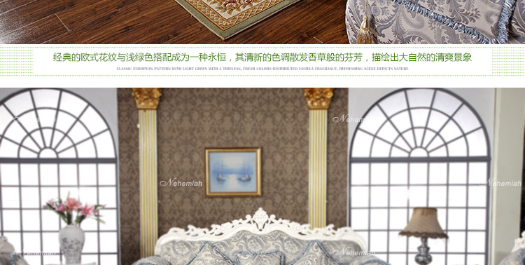 
                                        尼西米奢华简欧地毯 客厅地毯 立体手工剪花地毯 卧室地毯 门厅地毯 茶几垫 多款样式 红色 1.6*2.3m                