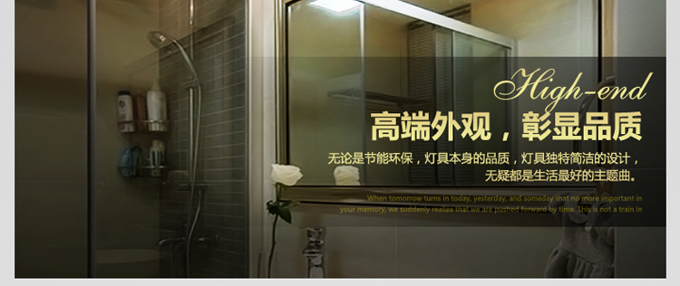 
                                        弗森照明 LED镜前灯简约现代卫生间镜灯浴室灯不锈钢化妆镜壁灯7002 直径400mm白光                