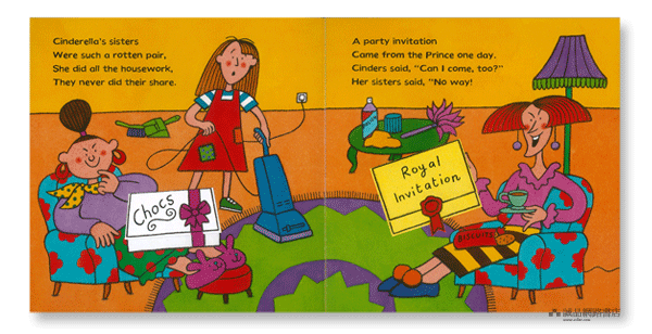 英文原版 nick sharratt fairy tales传统童话故事翻翻书flap 6书 1cd