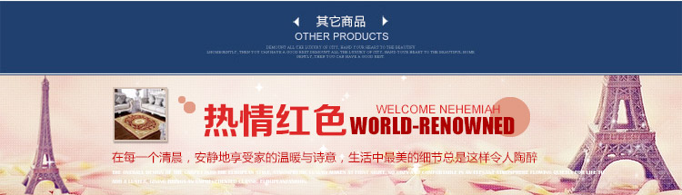 
                                        尼西米奢华简欧地毯 客厅地毯 立体手工剪花地毯 卧室地毯 门厅地毯 茶几垫 多款样式 红色 1.6*2.3m                