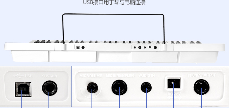 CASIO卡西欧LK125电子琴61键发光键 LK125图片