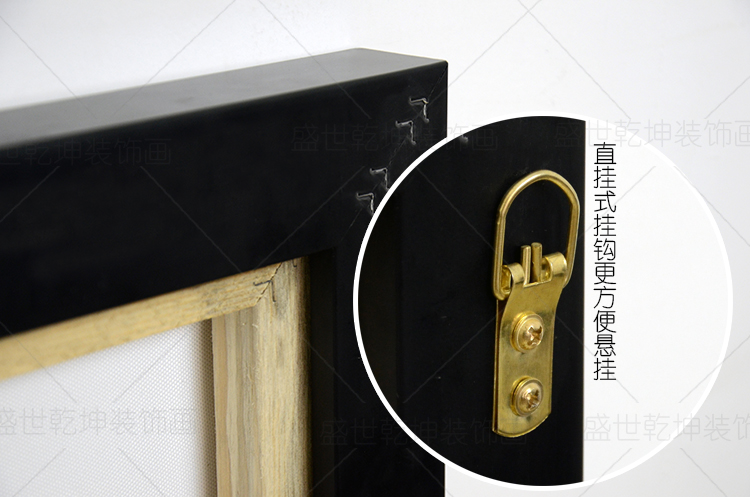 盛世乾坤装饰画现代简约客厅新中式书房玄关壁画无框有框画风景挂画吴冠中春柳 林中小屋装 A款-春柳 70*100
