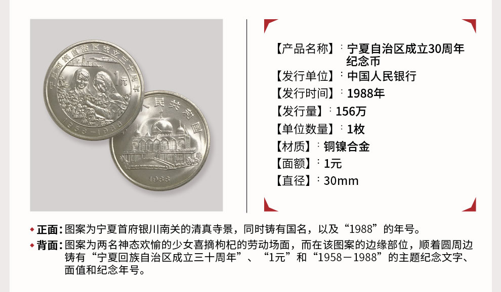 楚天藏品五大自治区纪念币19851988年流通纪念币硬币收藏币全套5枚老