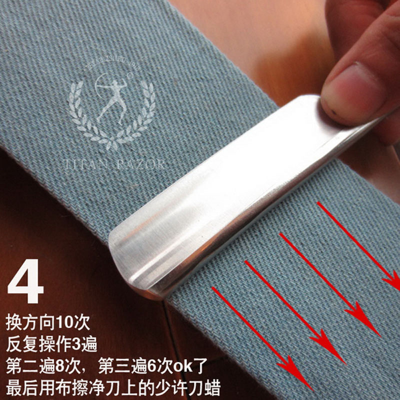 大力人 老式剃刀男士刮胡刀刮脸刀剃头刀手动剃须刀理发刮毛直剃刀 限量版血木花纹柄剃刀加刀布刀石刀蜡刀包