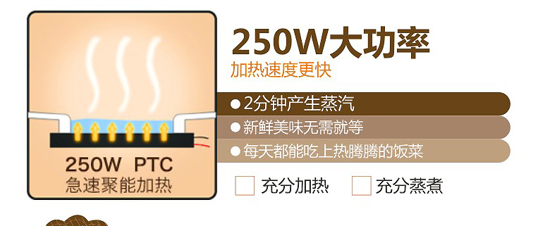 十度良品加热饭盒SD-909S真空保鲜三层电热饭盒 不锈钢内胆插电保温电饭盒