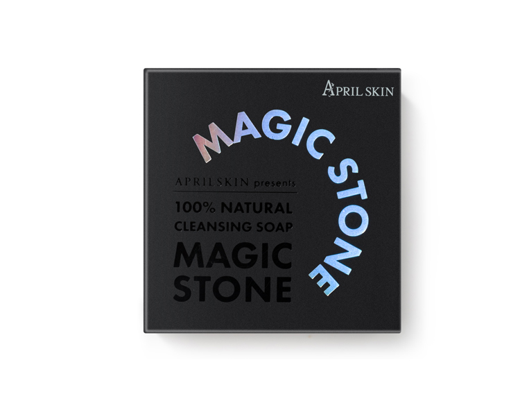 韩国magic stone魔法美石卸妆皂清洁保湿洁面皂灰黑 灰色夜用_ 8折