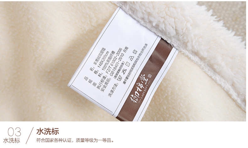 
                                        【御棉堂】双层羊羔绒毛毯 秋冬加厚盖毯 办公室午休毯 懒人毯 紫色 100cm*130cm办公午睡                