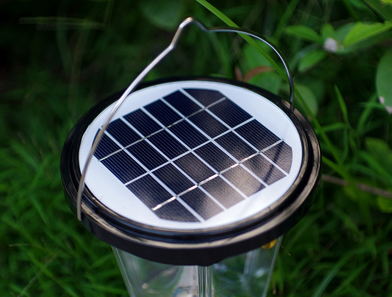 爱惟手提太阳能充电马灯led户外野营应急灯Y002 黑色+220V充电器