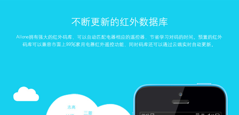 Allone无线遥控器 电视遥控器万能