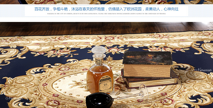 
                                        尼西米奢华简欧地毯 客厅地毯 立体手工剪花地毯 卧室地毯 门厅地毯 茶几垫 多款样式 红色 1.6*2.3m                