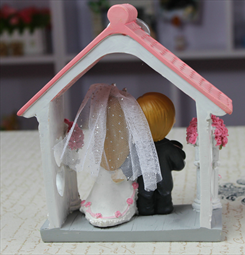 
                                        花梦谷（HUAMENGGU） 樱桃情侣摆设 结婚礼品 家居装饰品摆件 新房工艺品摆设 樱桃座椅                