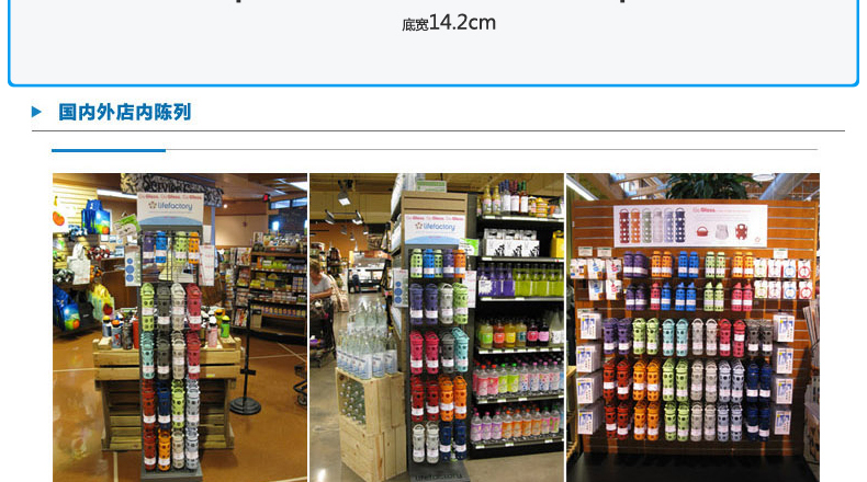 [官方旗舰店]lifefactory美国进口玻璃饭盒环保耐热食品盒950ml 橙色